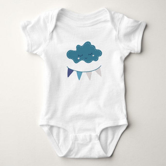 Dreamy Cloud Baby Strampler (Vorderseite)