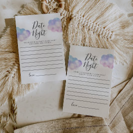 Dreamy Cloud Brautparty Date Night Card