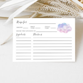 Dreamy Cloud Brautparty Rezept Card