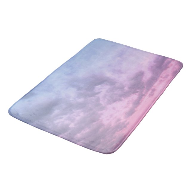 Dreamy Clouds 16 - Caribbean Sunset Badematte (Schrägansicht)