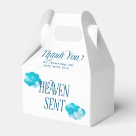 Dreamy Clouds Heaven Sent Boy Baby Dusche Geschenkschachtel