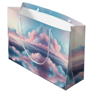 Dreamy Cloudscape — Pastel Sky Fantasy Art Große Geschenktüte