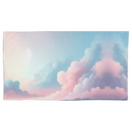 Dreamy Cloudscape — Pastel Sky Fantasy Art Kissenbezug
