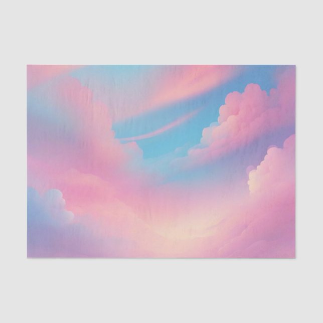 Dreamy Cloudscape Tranquil Seidenpapier (Vorderseite)