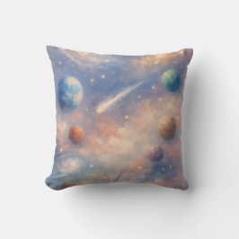 Dreamy Cosmic Pillow – Planets & Galaxies Kissen