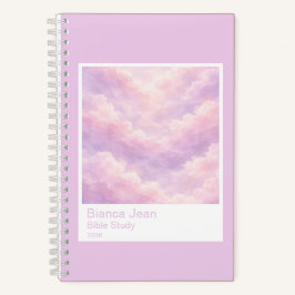 Dreamy Cotton Candy Cloudscape Photo Swatch Small Notizbuch