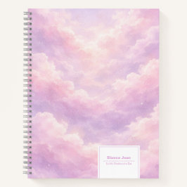 Dreamy Cotton Candy Cloudscape "Productive Era" Notizbuch