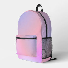 Dreamy Cotton Candy Pastel Gradient Bedruckter Rucksack