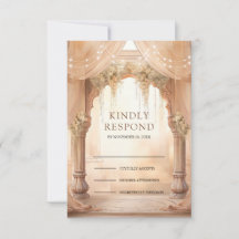 Dreamy Cream Floral Indian Mandap Hindu Wedding