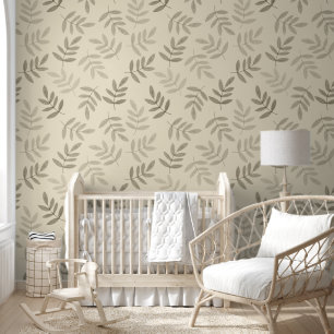 Dreamy Creamy Botanical Leaf Muster Tapete