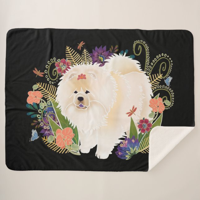 DREAMY CREAMY Creme Chow Sherpadecke (Vorderseite (Horizontal))