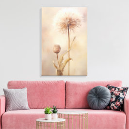 Dreamy Dandelion Illustration Leinwanddruck