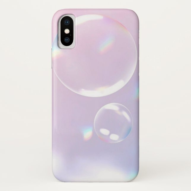 Dreamy Dimension: Holographic Bubble iPhone Case (Rückseite)