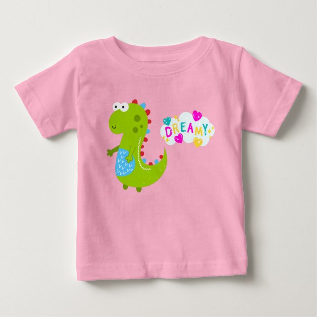 Dreamy Dinosaur Baby T - Shirt (Vorderseite)