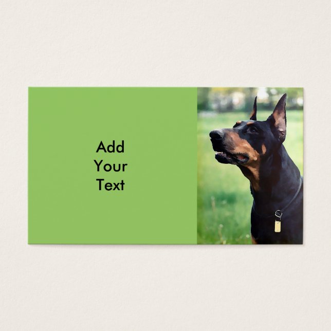 Dreamy Doberman Pinscher Face Painting (Vorderseite)