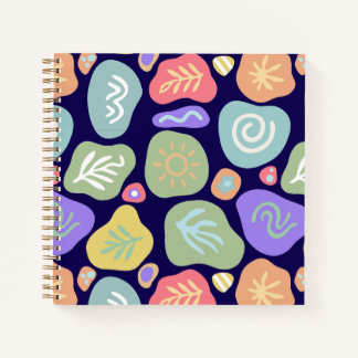 Dreamy Doodles - Vibrant Boho Nature Motif Design Notizbuch
