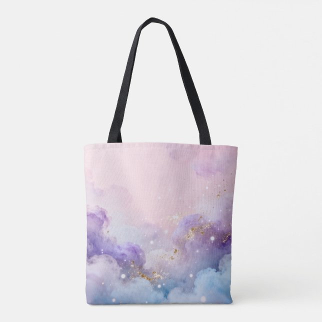 Dreamy Eastern Clouds - Mystical Pastel Tote Bag (Rückseite)