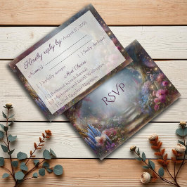 Dreamy Enchanted Blumenwald Hochzeit RSVP