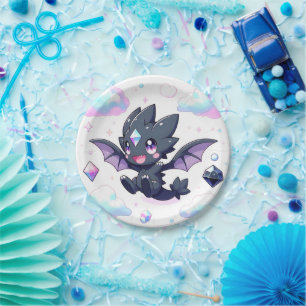 Dreamy Enchanted Dragon Baby Shower Pappteller