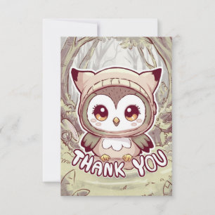 Dreamy Enchanted Owl Dankeskarte