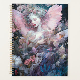 Dreamy Fairy Girl Pink Blue Fantasy Art Planer