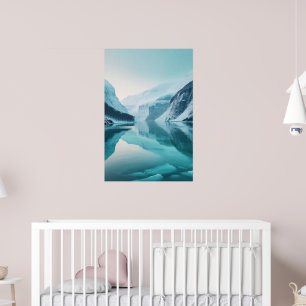 Dreamy Fjord Wand Kunst Fotografie Naturgletscher