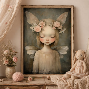 Dreamy Floral Faia Vintage Pasta machen Kunst, Dic Poster