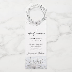 Dreamy Floral Flaschen-Hanger-Tags Flaschenanhänger