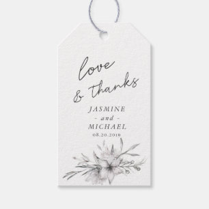 Dreamy Floral GASTGESCHENK HOCHZEIT Geschenkanhänger