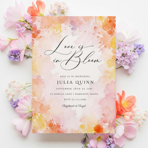 Dreamy Floral Liebe ist in Bloom Brautparty Einladung