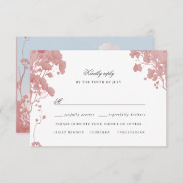 Dreamy floral Storybook rsvp Karte
