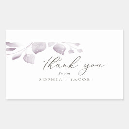 Dreamy Foliage Vielen Dank für Ihr rechteckiges St Rechteckiger Aufkleber