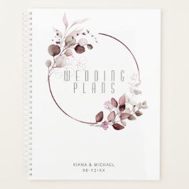 Dreamy Foliage Wedding Burgundy ID817 Planer