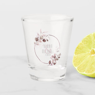 Dreamy Foliage Wedding Burgundy ID817 Schnapsglas