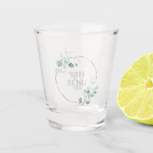 Dreamy Foliage Wedding Green/Blue ID817 Schnapsglas