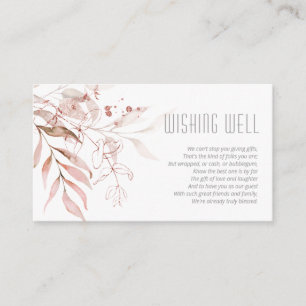 Dreamy Foliage Wishing Well V3 Blush Pink ID817 Begleitkarte