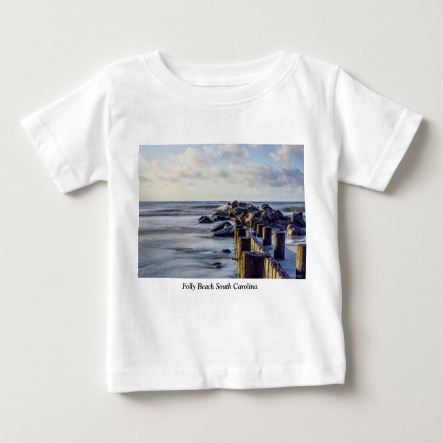 Dreamy Folly Seawall Baby T - Shirt (Vorderseite)