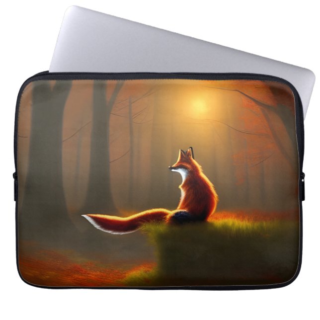 Dreamy Fox Laptopschutzhülle (Vorderseite)