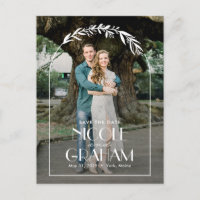 Dreamy Frame bearbeitbare Farbe Save the Date Post