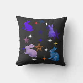 Dreamy Galaxy Bunnies Kissen