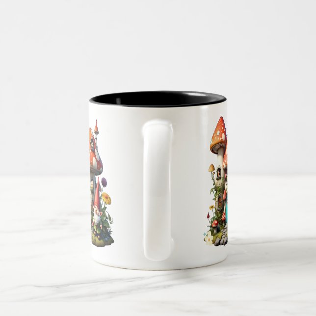 "Dreamy Garden Scene" Zweifarbige Tasse (Henkel)