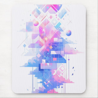 Dreamy Geometric Skyscape Mousepad