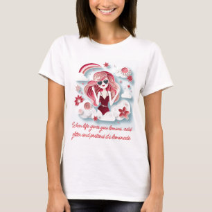 Dreamy Girl in Liebe mit Leben T-Shirt