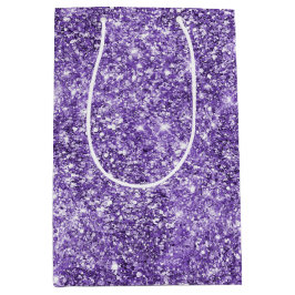 Dreamy Glam Lila Lavender Glitzer Geburtstag Mittlere Geschenktüte