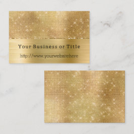 Dreamy Glitzy Gold Sparkle Visitenkarte