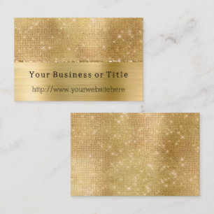 Dreamy Glitzy Gold Sparkle Visitenkarte
