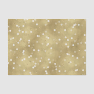 Dreamy Gold Bokeh Confetti Seidenpapier