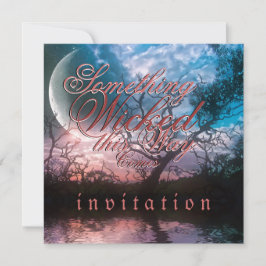 Dreamy Halloween Gothic Wedding Einladung