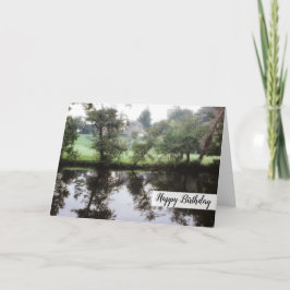 Dreamy Happy Birthday Princess Burg Landschaft Karte