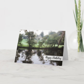 Dreamy Happy Birthday Princess Burg Landschaft Karte